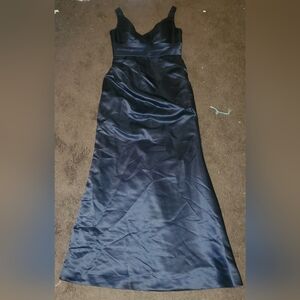 Blue A-Line Maxi Dress for Cocktail Events
